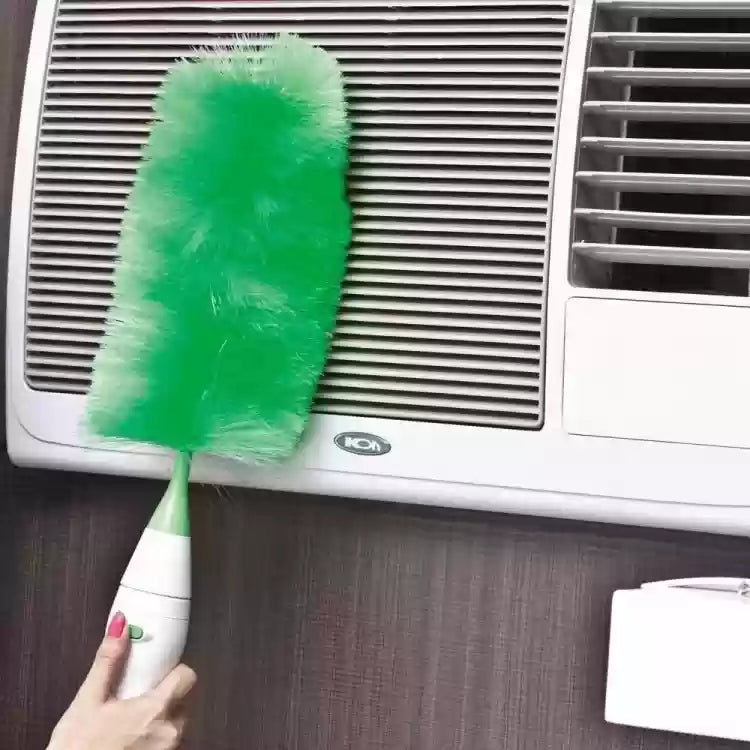 GO Duster - Motorized Rotating Feather Duster for Fast, Easy Dusting