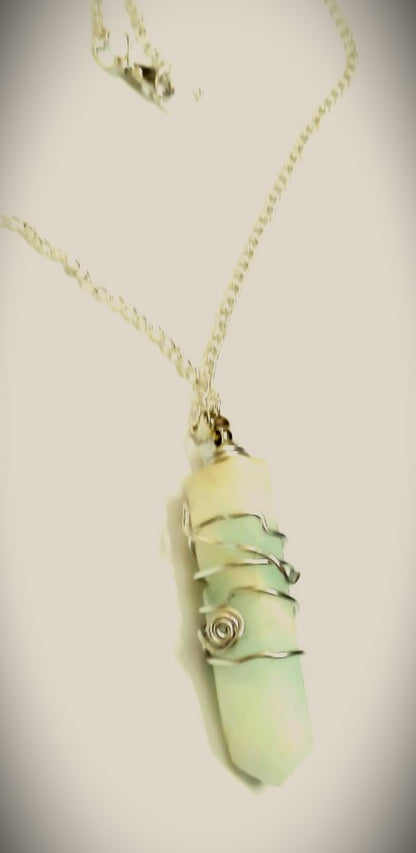 Ethereal White Crystal Pendant