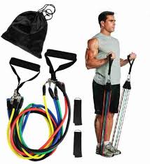 11-Piece Power Resistance Band Set for Strength Training and Fitness