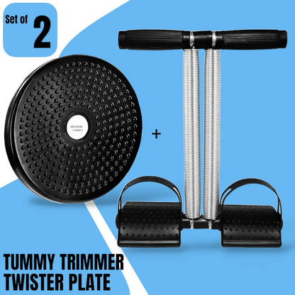 🔥 Special Combo Deal - Tummy Trimmer and Massage Twister for Ultimate Fitness 💪✨